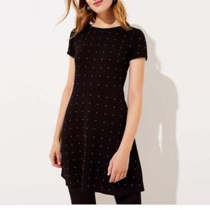 LOFT studded flare dress Size 12